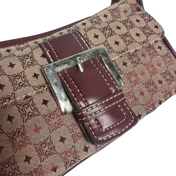 Vintage Y2K Villager Baguette Shoulder Bag Wallet Wine Tapestery Purse Handbag - Picture 8 of 14